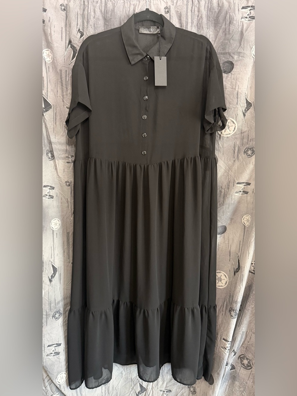 NWT FOXBLOOD DAKOTA CHIFFON MAXI DRESS SZ XL
